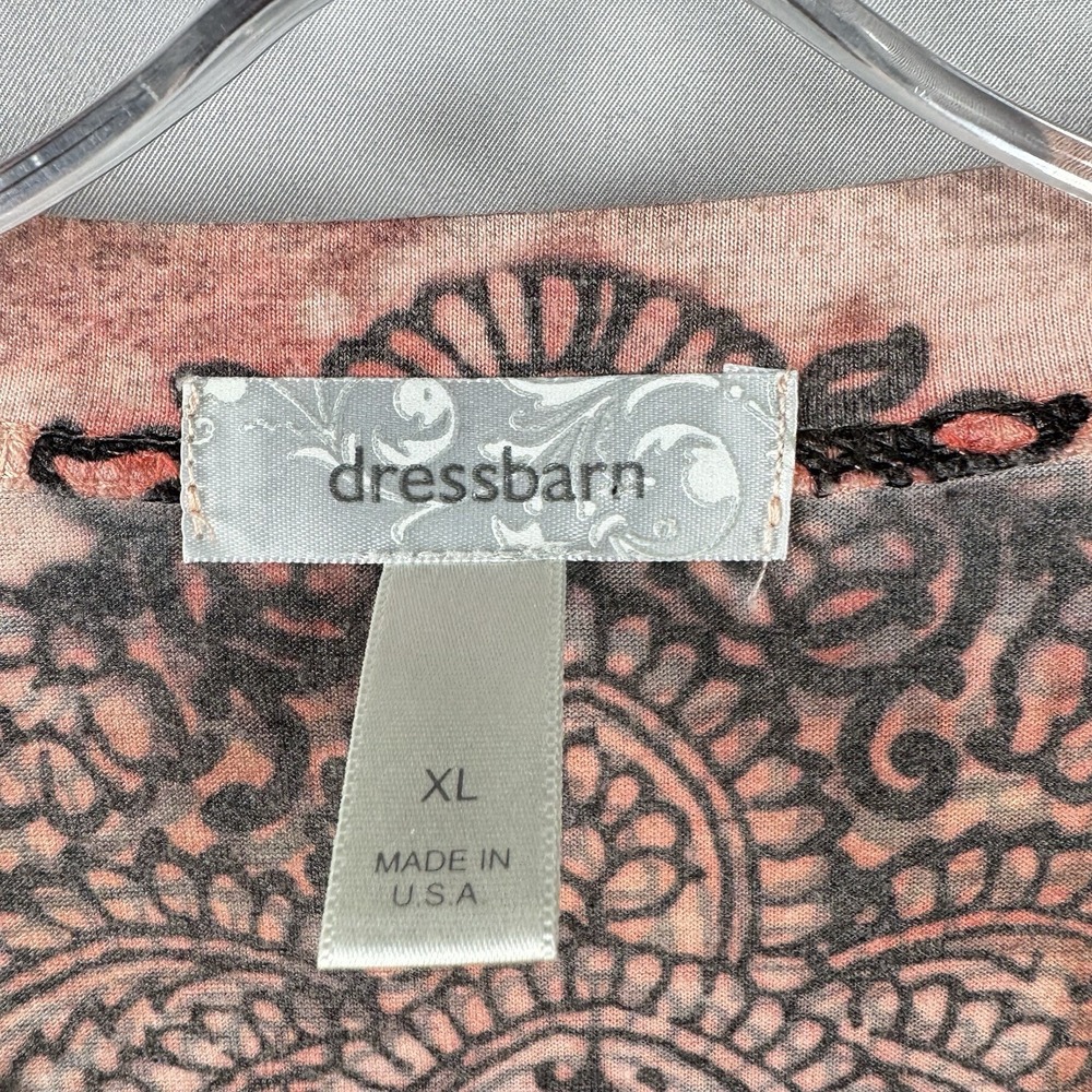 Vintage Y2K Womens Embellished 3/4 Sleeve XL Hippie‎ Dressbarn Artsy Boho Top - Picture 5 of 9